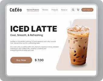 Caféo Coffee Shop website design